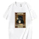 Trendy Short Sleeve Cat Poster Printed Unisex Casual T-shirt - EX-STOCK CANADA