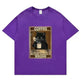 Trendy Short Sleeve Cat Poster Printed Unisex Casual T-shirt - EX-STOCK CANADA