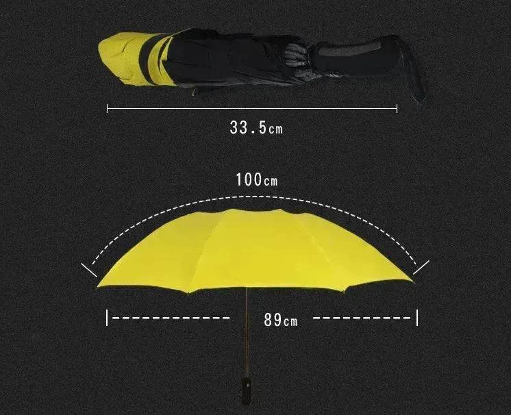 Tri-fold reverse umbrella sun-shading semi-shading automatic umbrella - EX-STOCK Canada
