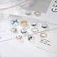Turquoise Two-tone 12 Pieces Suit Toe Ring - EX-STOCK CANADA