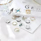 Turquoise Two-tone 12 Pieces Suit Toe Ring - EX-STOCK CANADA