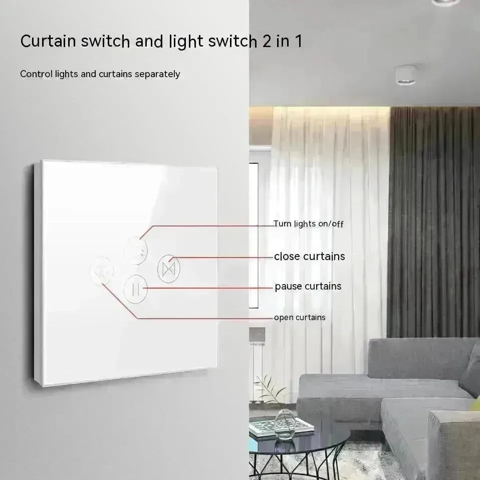 Tuya Smart WiFi Roller Shutter Curtain Light Wall Switch Voice Control Work With Alexa - EX-STOCK CANADA