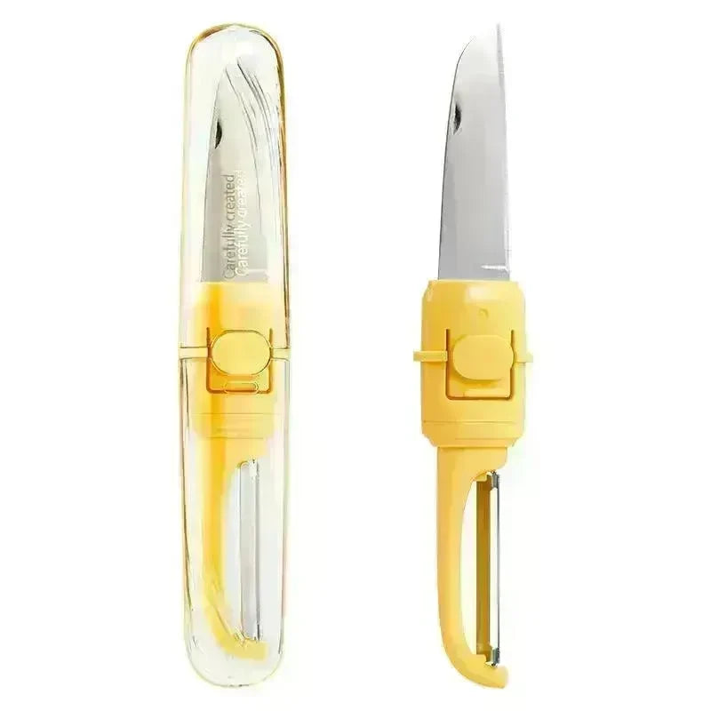Two-in-one Portable Home Folding Double Head Fruit Knife Peeler - EX-STOCK CANADA