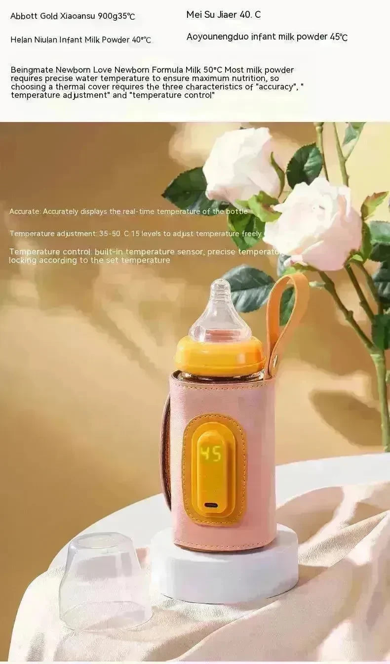 USB Intelligent Temperature Control Portable Milk Bottle Insulation Cover - EX-STOCK CANADA