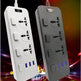 USB Power Strip Smart British Plug Multi-function Power Surge - EX-STOCK Canada