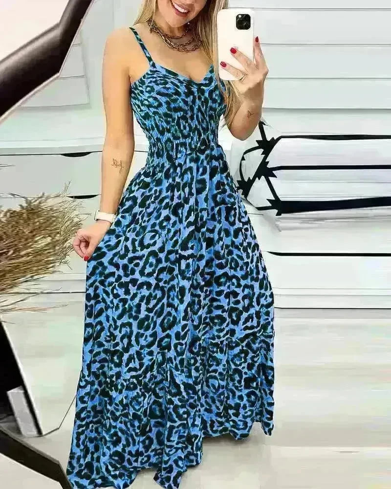 V-neck Brace Dress High Waist Temperament - EX-STOCK CANADA