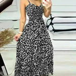 V-neck Brace Dress High Waist Temperament - EX-STOCK CANADA
