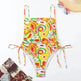 Vacation Style Drawstring Slimming Charming One Piece Swimsuit - EX-STOCK Canada