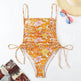 Vacation Style Drawstring Slimming Charming One Piece Swimsuit - EX-STOCK Canada