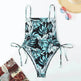 Vacation Style Drawstring Slimming Charming One Piece Swimsuit - EX-STOCK Canada