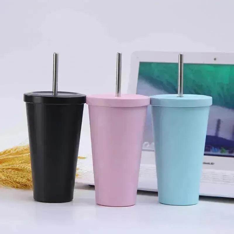 Vacuum stainless steel vacuum flask straw Cup - EX-STOCK Canada