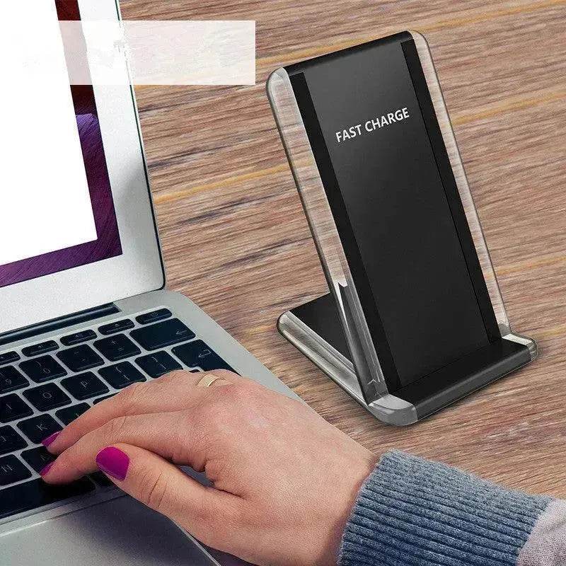 Vertical mobile phone wireless charger - EX-STOCK Canada