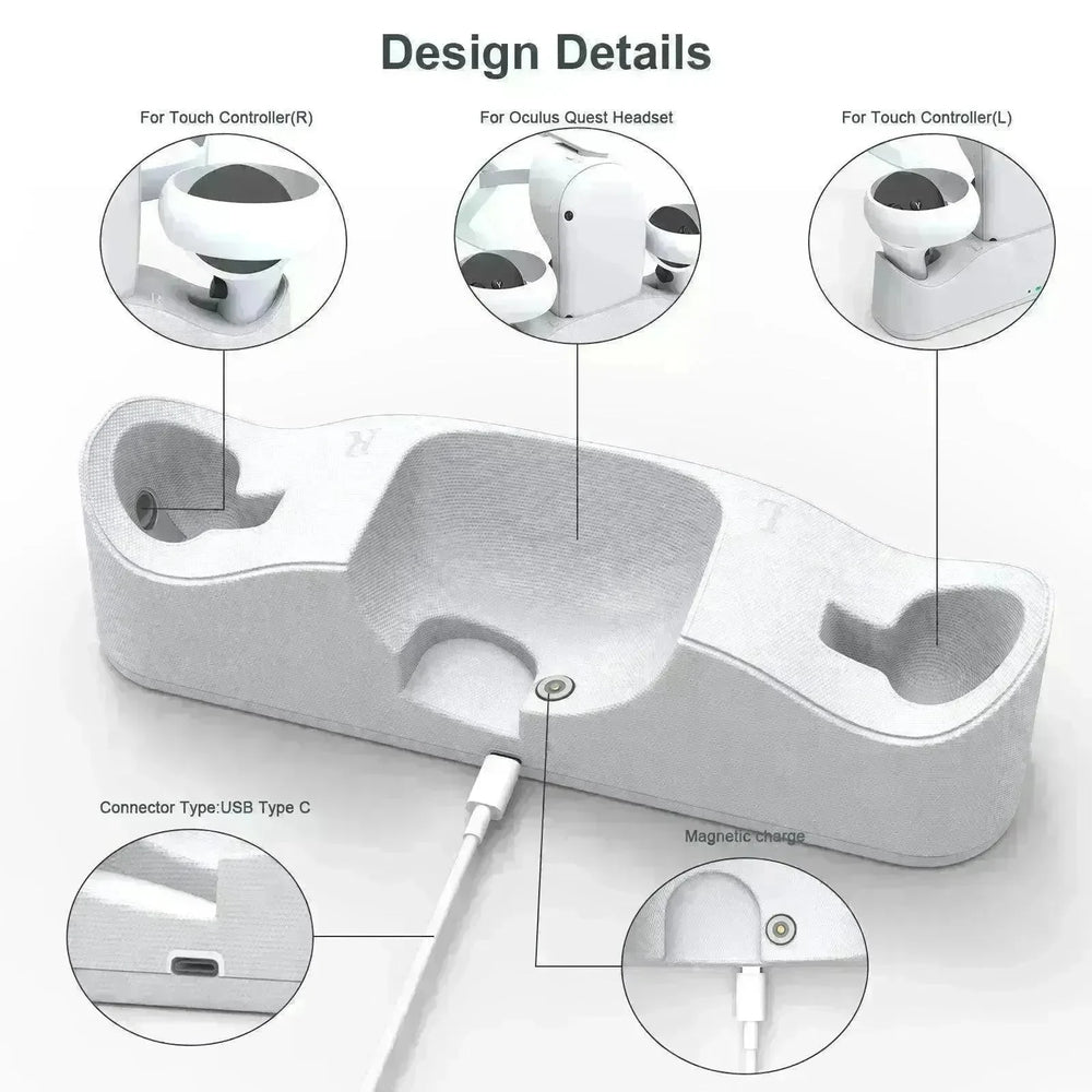 VR Glasses Handle Magnetic Charging Base - EX-STOCK CANADA