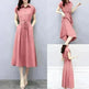 Waist-tight Slimming Elegant Casual Long Dress - EX-STOCK CANADA