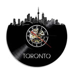 Wall Clock Vinyl Wall Clock Atlanta Skyline Vinyl Record Clock Georgia Wall Art Atlanta Wall Decor Vinyl Clock Lights Silent Clock - EX-STOCK CANADA