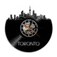 Wall Clock Vinyl Wall Clock Atlanta Skyline Vinyl Record Clock Georgia Wall Art Atlanta Wall Decor Vinyl Clock Lights Silent Clock - EX-STOCK CANADA