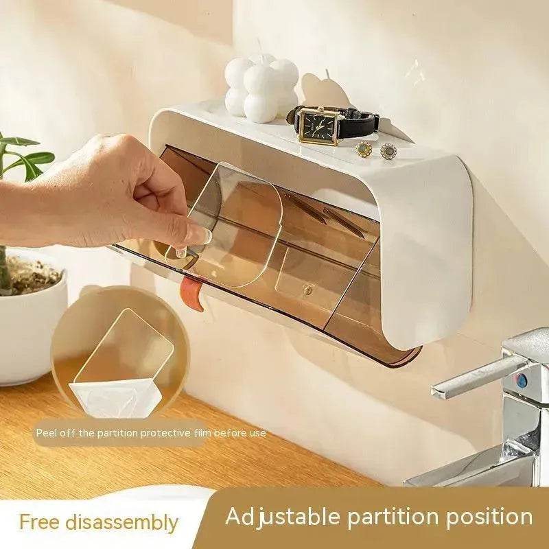 Wall Hanging Grid Storage Box Home Toilet Supplies Household Household Small Supplies Appliances - EX-STOCK Canada