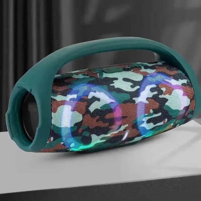 War Drum Three-generation Bluetooth Speaker With RGB Colored Lights Outdoor Portable Waterproof - EX-STOCK Canada