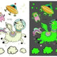 Waterproof kids aerospace luminous tattoo stickers - EX-STOCK CANADA