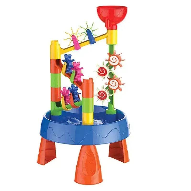 Waterwheel Funnel Beach Table Set Summer Beach Play Children's Toys - EX-STOCK Canada