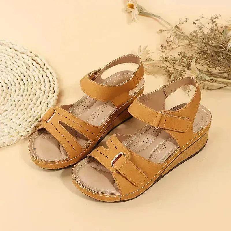 Wedge Sandals Summer Velcro Platform Shoes Women - EX-STOCK Canada