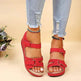 Wedge Sandals Summer Velcro Platform Shoes Women - EX-STOCK Canada