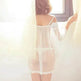 White gauze strapless lace lingerie - EX-STOCK Canada