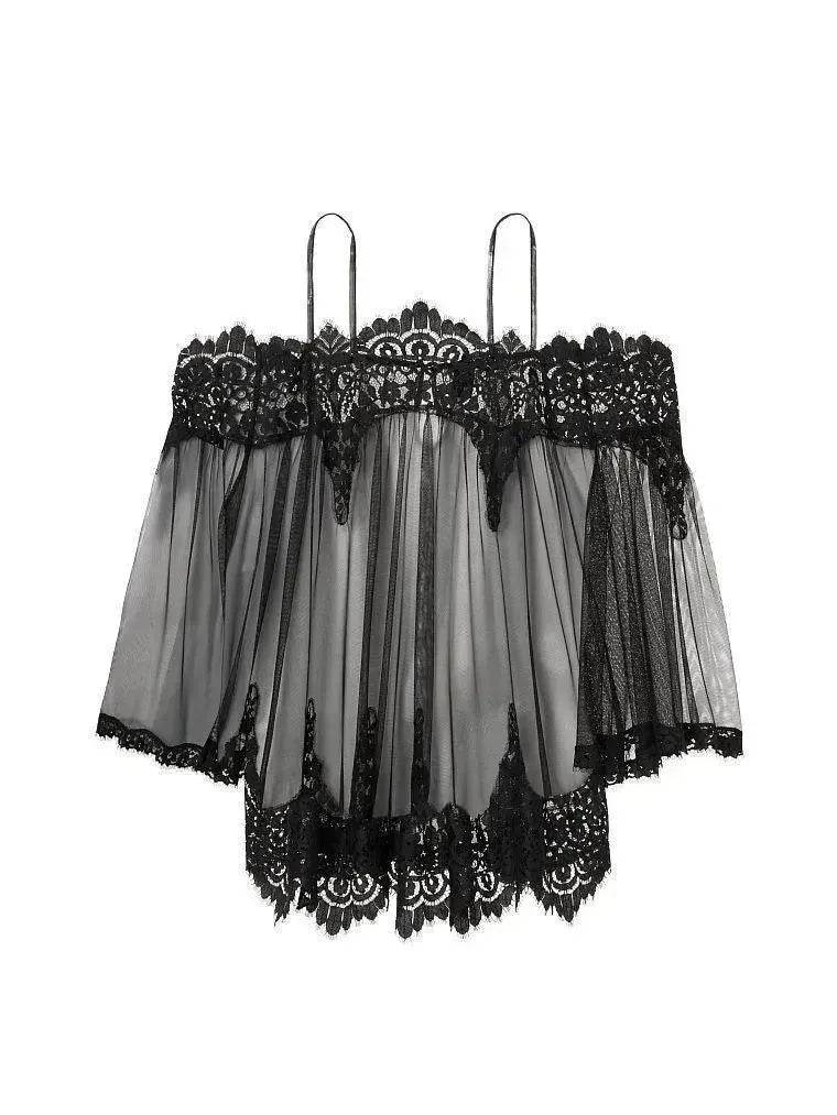 White gauze strapless lace lingerie - EX-STOCK Canada