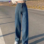 Wide Leg Jeans For Women Bottom Baggy Denim Pants Trousers - EX-STOCK Canada