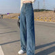 Wide Leg Jeans For Women Bottom Baggy Denim Pants Trousers - EX-STOCK Canada