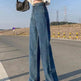Wide Leg Jeans For Women Bottom Baggy Denim Pants Trousers - EX-STOCK Canada