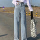 Wide Leg Jeans For Women Bottom Baggy Denim Pants Trousers - EX-STOCK Canada