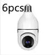 WiFi CAMERA 1080P Bulb 4X Zoom Camera E27 Home 5GWiFi Alarm Monitor Best Home Security Camera System Wireless CCTV Outdoor Security Camera - EX-STOCK CANADA
