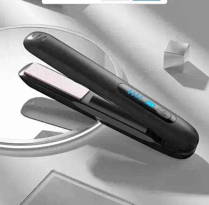 Wireless Hair Straightener Flat Iron Mini 2 IN 1 Roller USB 5000mAh Max 200 Degree Portable Cordless Curler 4 Levels Dry And Wet Uses - EX-STOCK Canada