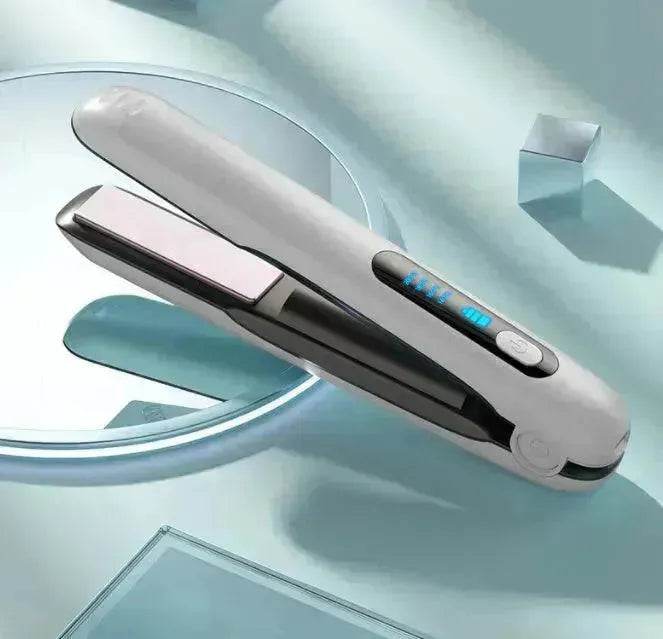 Wireless Hair Straightener Flat Iron Mini 2 IN 1 Roller USB 5000mAh Max 200 Degree Portable Cordless Curler 4 Levels Dry And Wet Uses - EX-STOCK Canada
