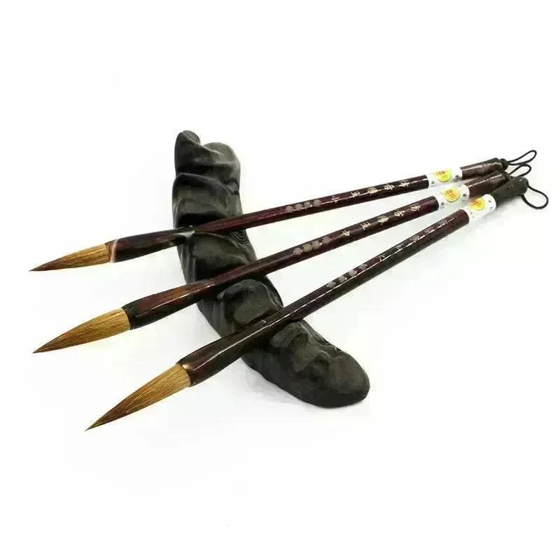 Wolf Hao Large And Small Block Steel Rod Brush Longfeng Painting And Calligraphy Set - EX-STOCK CANADA