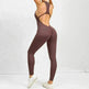 Woman's Zippered Sleeveless Stretch Shapewear Sports wear Jumpsuit - EX-STOCK CANADA