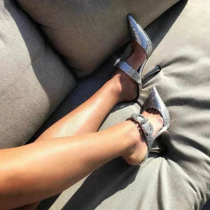 Women Baotou Rhinestone Pointed High Heel Shoe - EX-STOCK Canada