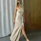 Women Fashion Halter Split Sleeveless Sexy Slim Fit Dress - EX-STOCK CANADA