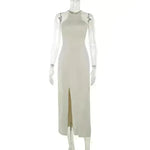 Women Fashion Halter Split Sleeveless Sexy Slim Fit Dress - EX-STOCK CANADA