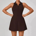Women High Waist Sports Fitness Dress - EX-STOCK Canada