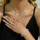 Women Jewelry Set Necklace Bracelet Earring Three Piece Silver Set - EX-STOCK CANADA