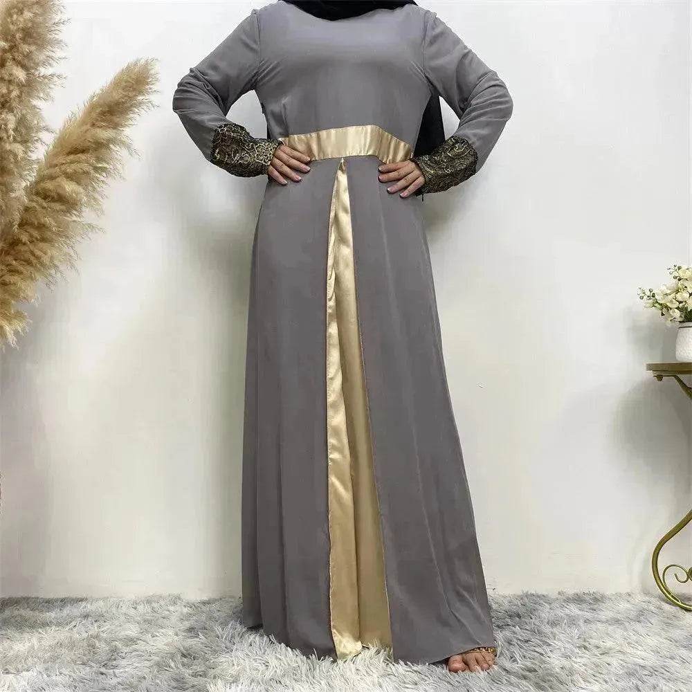 Women's Arab Patchwork Long Sleeved Dress - EX-STOCK Canada