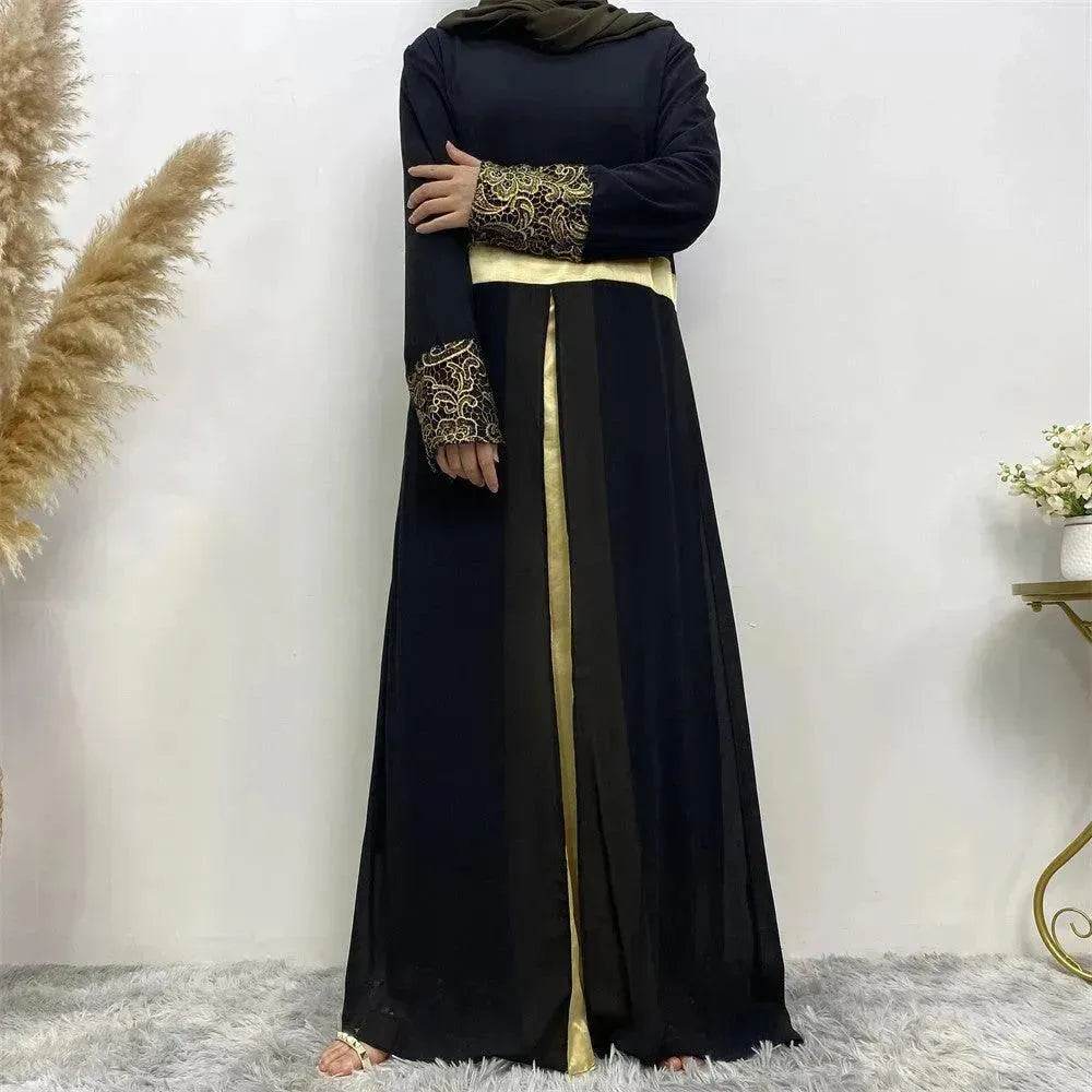 Women's Arab Patchwork Long Sleeved Dress - EX-STOCK Canada
