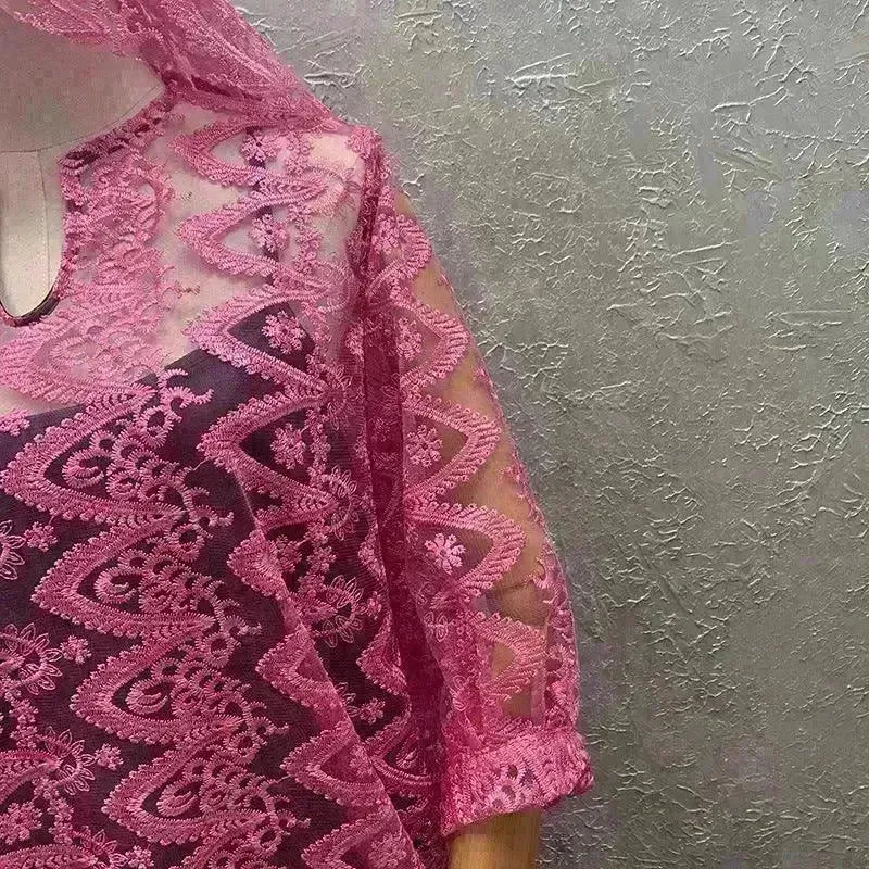 Women's Arab Style Loose Lace Long Dress - EX-STOCK CANADA