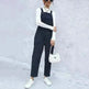 Women's Autumn Warm Corduroy Loose Solid Color Suspender Pants - EX-STOCK CANADA