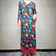 Women's Bronzing Printed Casual Dubai Arab Robe - EX-STOCK CANADA