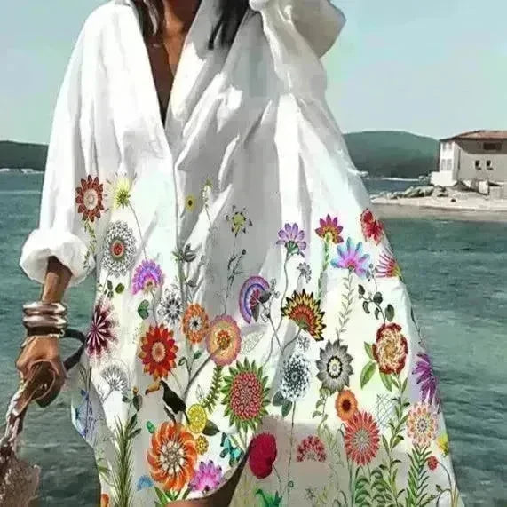 Women's Casual 3D Printing Long Shirt - EX-STOCK CANADA