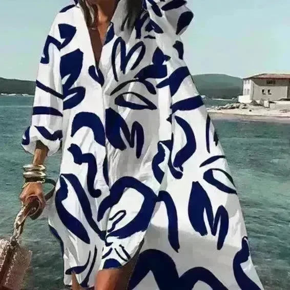 Women's Casual 3D Printing Long Shirt - EX-STOCK CANADA