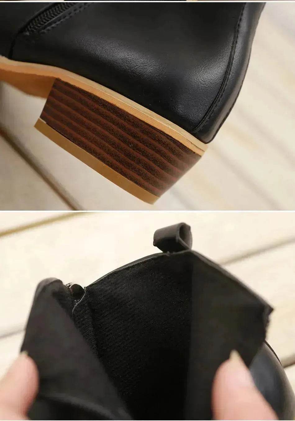 Women's Casual Shoes With Thick Heels Boot Shoes for Women - EX-STOCK Canada